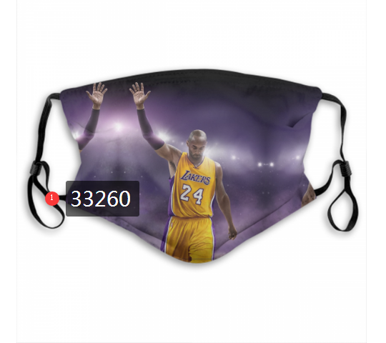 2021 NBA Los Angeles Lakers #24 kobe bryant 33260 Dust mask with filter